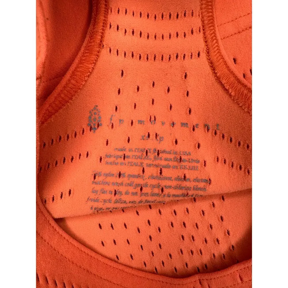 FREE PEOPLE MOVEMENT Ecology Laser Cut High Neck Racerback Sports Bra Size XS